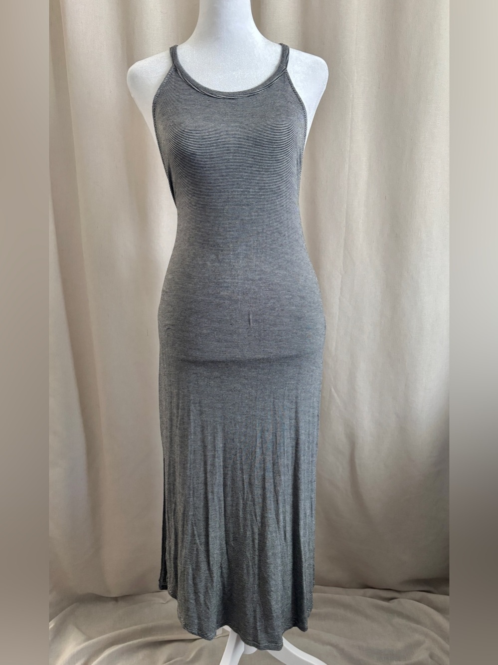 Micro Stripe Maxi Dress | Size M